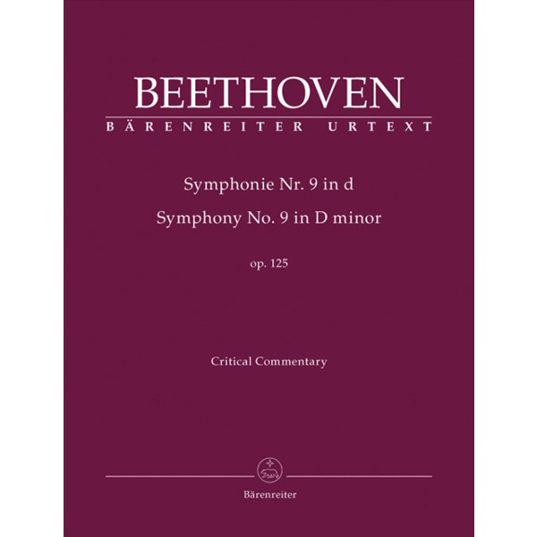 交響曲 第9番 ニ短調 Op.125 「合唱付き」/原典版/デル・マー編: 批判校訂報告書(英語)